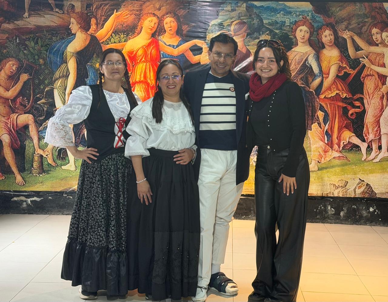 Estudiantes compartiendo